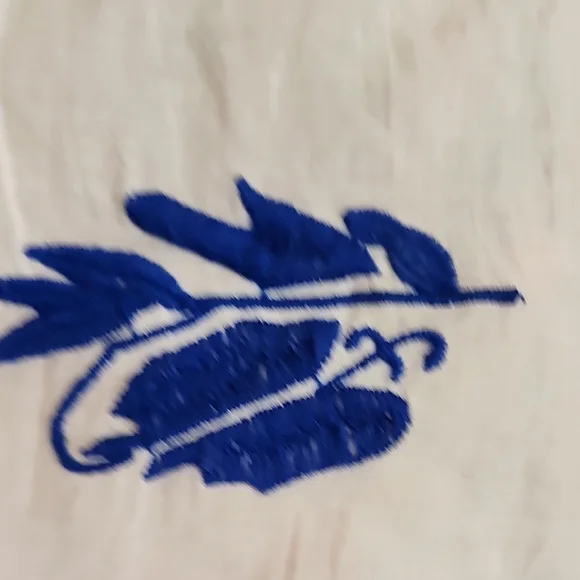 Me 2 Magic Anthropologie Blue & White Embroidered Boho Mini Dress XL Cottagecore - Picture 5 of 8